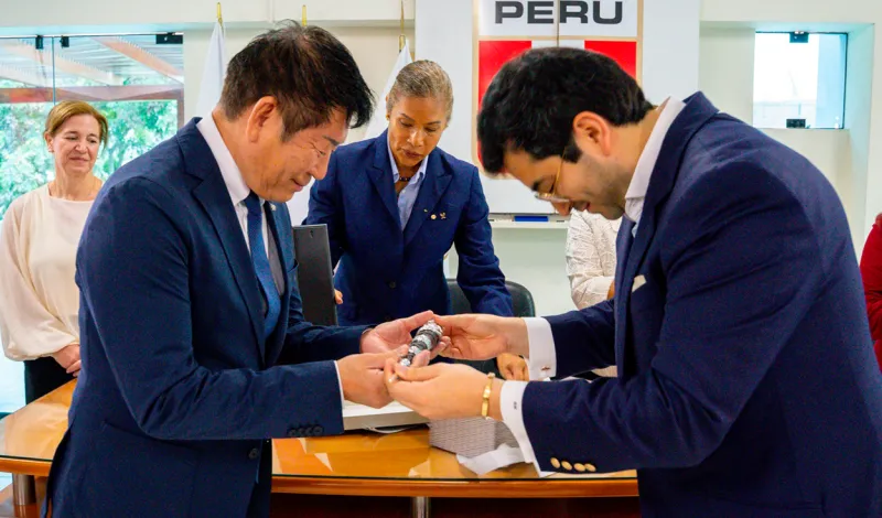 Visita ilustre: Comite Olímpico Peruano recibió al presidente de la Federación Internacional de Gimnasia, Morinari Watanabe