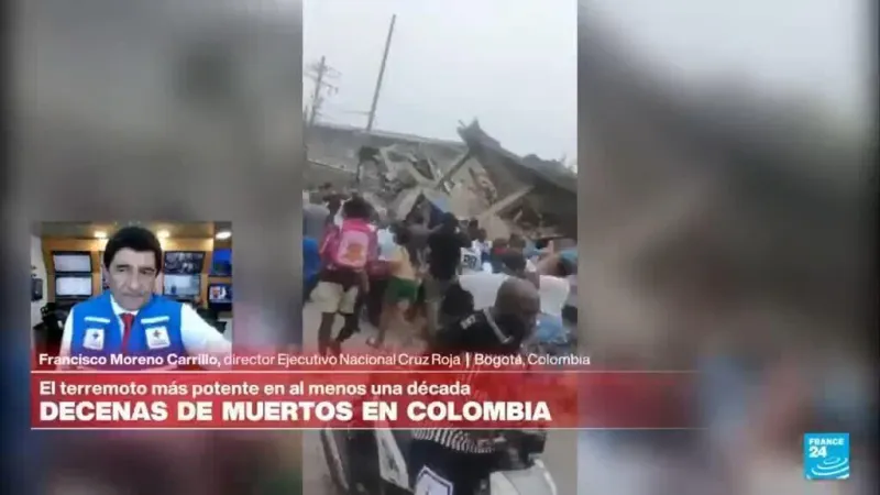 Francisco Moreno: "12 de los 32 departamentos de Colombia fueron afectados por el terremoto"