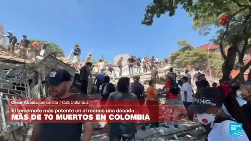 Cali, una de las ciudades más afectadas por el terremoto de 7,4 en Colombia