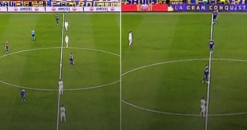 Insólita acción en la Copa Sudamericana: Boca sacó las dos veces del medio en el partido contra Recoleta