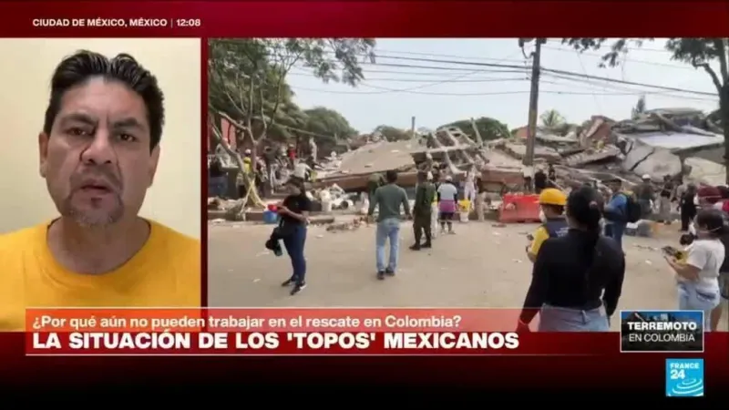 ¿Por qué los Topos mexicanos aún no pueden trabajar en el rescate en Colombia?