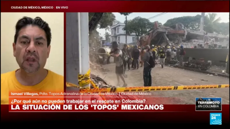 Topos mexicanos: ¿Por qué no han podido atender la emergencia tras el terremoto en Colombia?