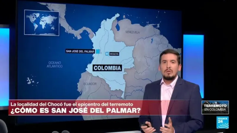 Cómo es San José del Palmar, el epicentro del terremoto de 7,4 en Colombia