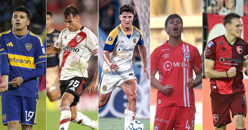 Los Sub 20 que irrumpen con fuerza en el fútbol argentino y aceleran el recambio