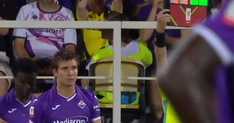 Franco Mastantuono debutó en Fiorentina: poco más de media hora en la goleada sobre Benevento por la Coppa Italia