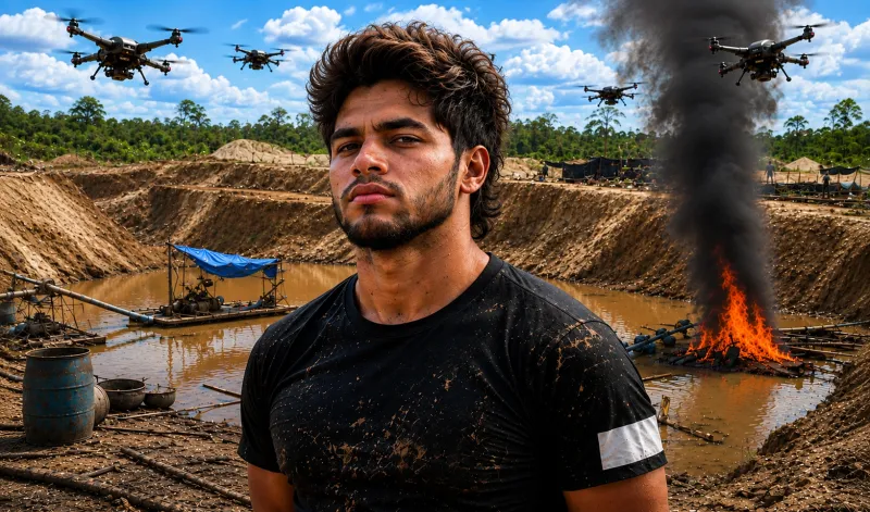 Mafias del oro atacan con drones cargados de explosivos y granadas