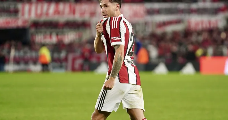 Gonzalo Montiel rompió la sequía de River: estuvo 399 minutos sin festejar un gol y le convirtió a Argentinos