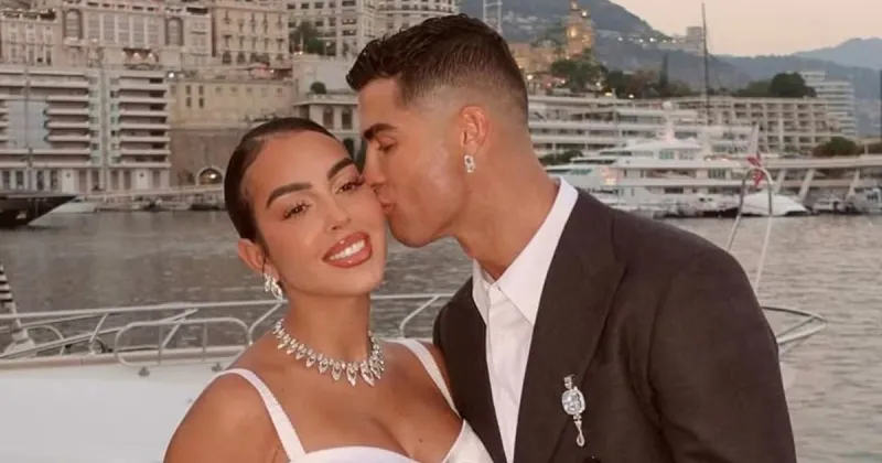 Cristiano Ronaldo y Georgina Rodríguez se casaron en secreto: las primeras fotos de la boda y los looks que eligieron para dar el "sí"