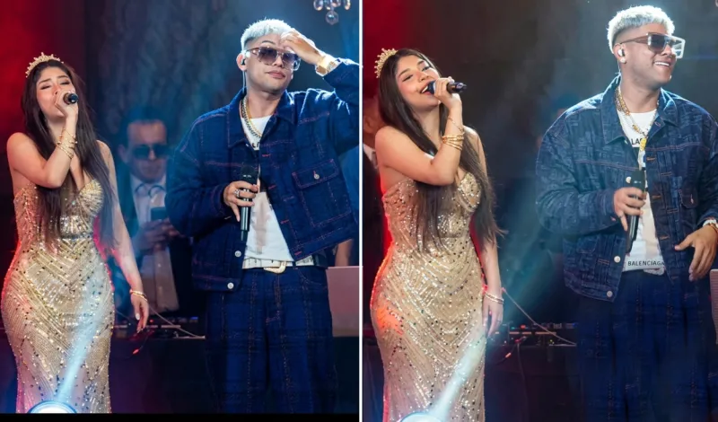 Usuarios notan desilusión de Makano al escuchar cantar a tiktoker Zully en su cumpleaños: "Casi se muere"
