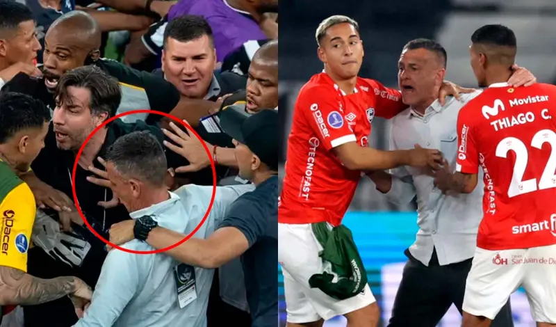 Revelan identidad del futbolista de Botafogo que golpeó a Horacio Melgarejo, DT de Cienciano, en la Copa Sudamericana