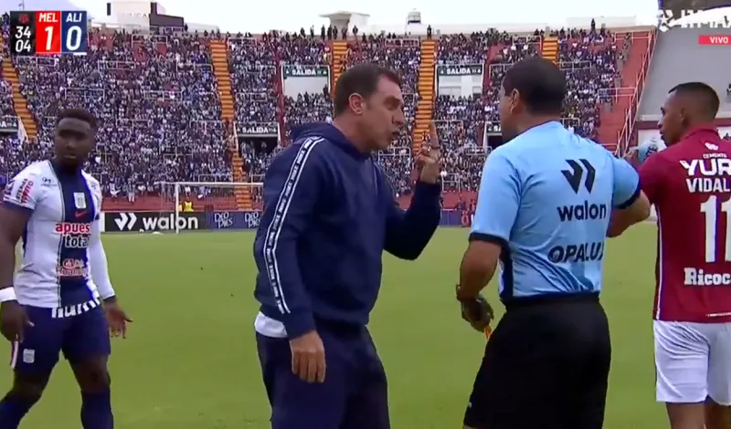 Pablo Guede explotó contra árbitro en el partido Alianza Lima vs Melgar: entrenador reclamó tras gol del equipo arequipeño