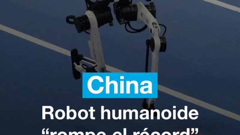 Robot humanoide chino "rompe el récord" del velocista Usain Bolt