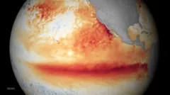 Los océanos del planeta alcanzan la temperatura media más alta jamás registrada mientras El Niño se intensifica