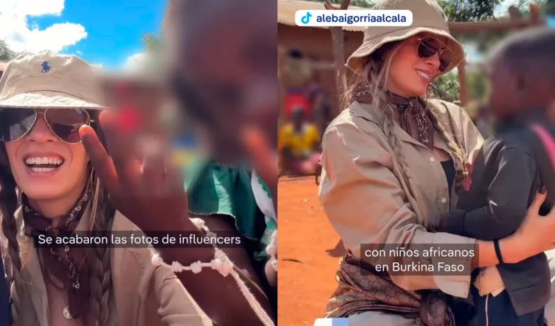 Medio internacional usa video de Alejandra Baigorria como ejemplo de influencers que exhiben pobreza de niños africanos “para ganar clics”