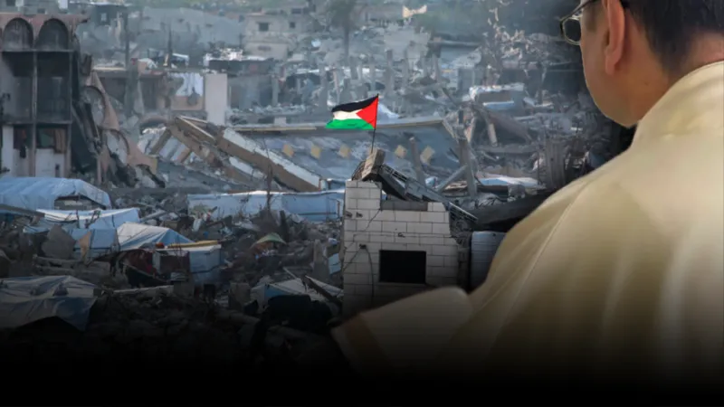 'Vivir entre los escombros de una Gaza triturada': el relato del padre Romanelli
