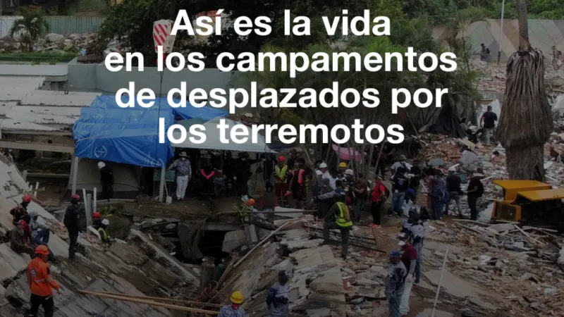 La vida en los campamentos de desplazados por los terremotos en La Guaira