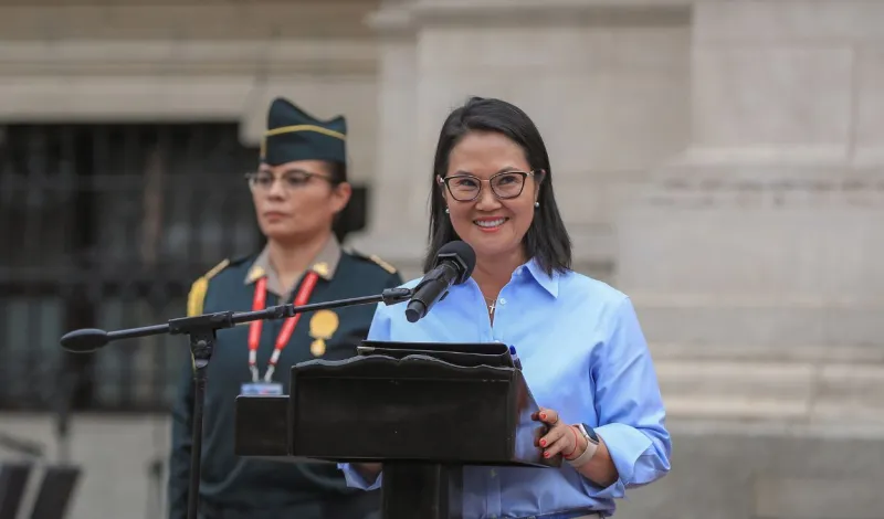 Keiko Fujimori: "Hemos recibido el país con cifras terribles, pero a partir del próximo año vamos a ir viendo mejorías"
