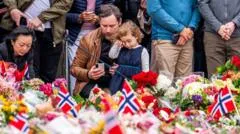 En fotos: la despedida del pueblo noruego al rey Harald entre lágrimas y ofrendas florales