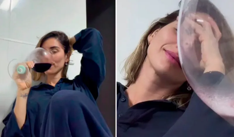 Korina Rivadeneira reaparece bebiendo y desahogándose: "Mañana empieza todo nuevamente”