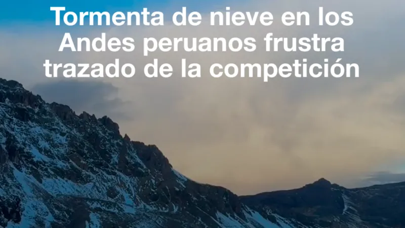 IncaDivide 2026: Tormenta de nieve en los Andes peruanos frustra trazado de la competición