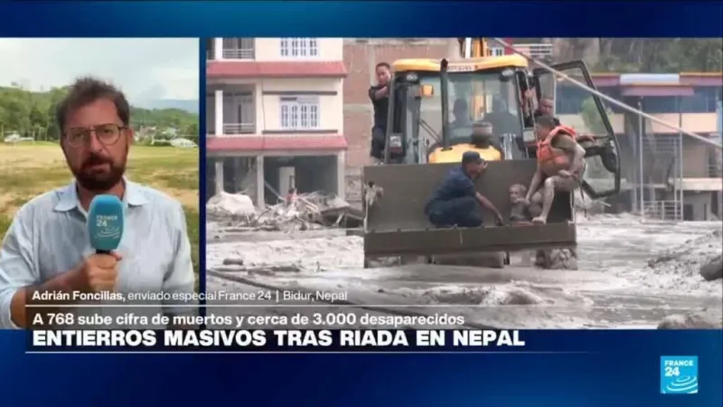 Informe desde Bidur: cuatro días después de la riada en Nepal, siguen las labores de rescate