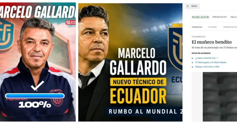 Bomba en el fútbol Sudamericano: en Ecuador afirman que Gallardo reemplazará a Becaccese en la Selección Tricolor