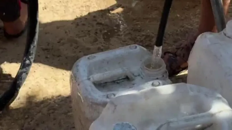 Crisis de agua en Gaza: ola de calor agrava escasez del líquido en el enclave