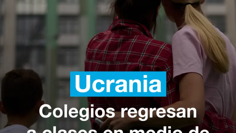 Guerra en Ucrania: colegios regresan a clases en medio de nuevos ataques rusos