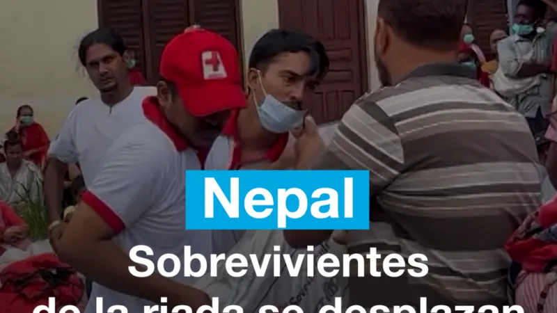 Riada Nepal - Tíbet: sobrevivientes se desplazan a centros de acogida