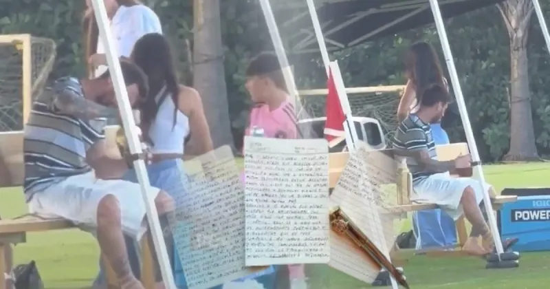Messi reapareció tras su despedida de la Selección Argentina: mate y fútbol con sus hijos en Miami
