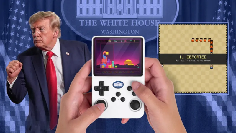 Tetris y Snake MAGA… cuando Trump convierte la persecución de los migrantes en un videojuego