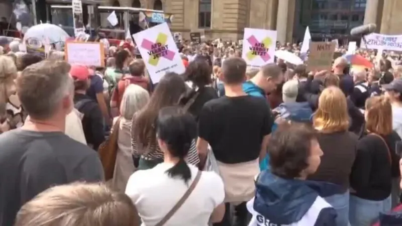 Alemania: marcha contra la ultraderecha y el avance del partido AfD