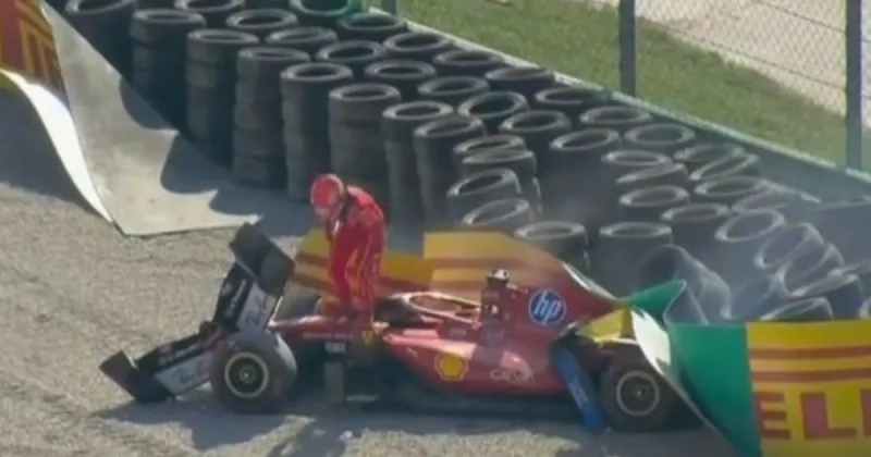 El fuerte choque de Charles Leclerc que provocó las lágrimas de Ferrari y la bandera roja temprana en el Gran Premio de Italia
