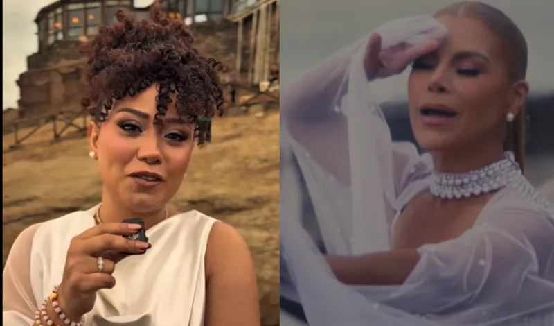 Ana Lucía Urbina de Corazón Serrano se emociona al grabar junto a su ídola Olga Tañón: “¡Quiero llorar! Los sueños sí se cumplen”