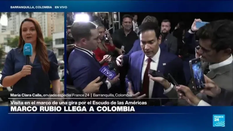 Marco Rubio visita Barranquilla para reforzar lazos entre EE. UU. y Colombia