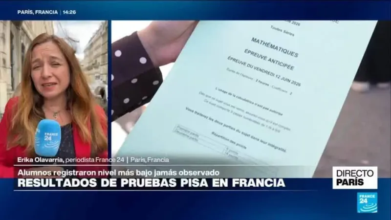 Directo París y lo que revelan los resultados bajos de las pruebas PISA en Francia