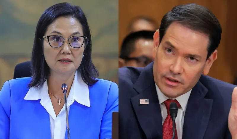 Keiko Fujimori se reunirá con Marco Rubio este jueves en Palacio de Gobierno