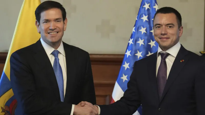 ¿Qué busca EE. UU. en Ecuador? Rubio refuerza la alianza antidrogas tras renovada ofensiva en el Pacífico