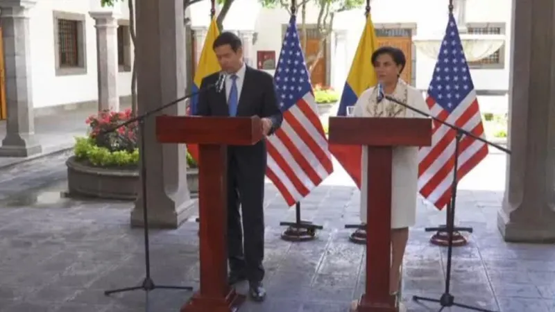 Marco Rubio visita Ecuador en plena cooperación de EE. UU. contra el narcotráfico