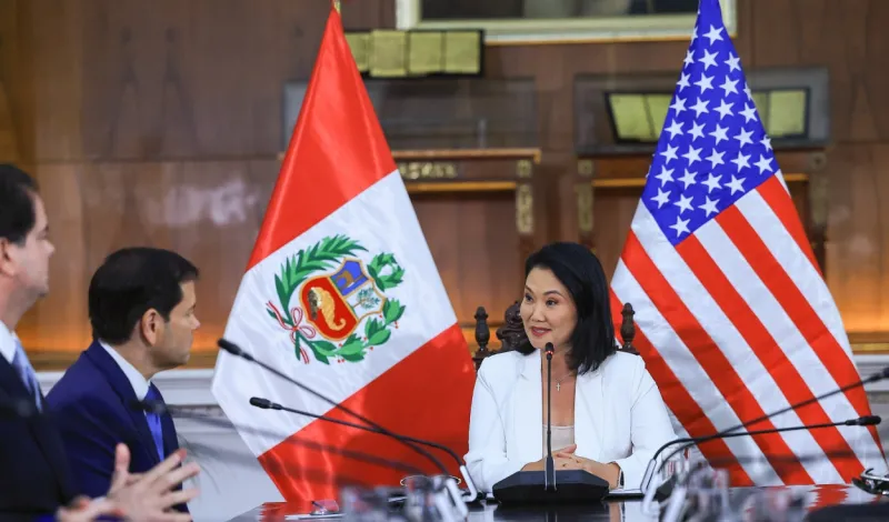Keiko Fujimori tras reunión con Marco Rubio: "El Perú formará parte del Escudo de las Américas"