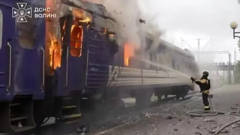 Rusia ataca ferrocarril cerca a la frontera de Ucrania con Polonia y prende las alarmas de la OTAN