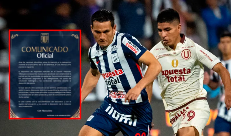 Alianza Lima responde a Universitario tras denuncia de maltratos en el clásico: "El club ejecutó el protocolo aprobado"