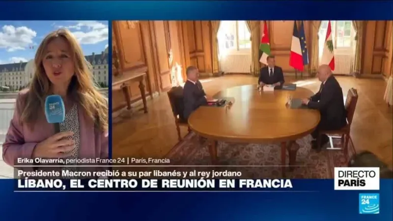 Directo París y la reunión de jefes de Estado de Francia, Líbano y Jordania en la capital francesa